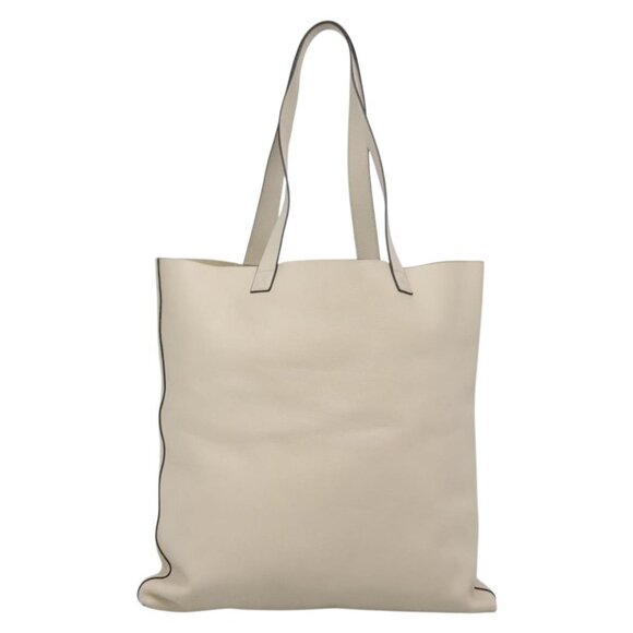 GUCCI Web Sherry Line Tote Bag Leather Ivory 572768 Auth mr1460 - Picture 3 of 16